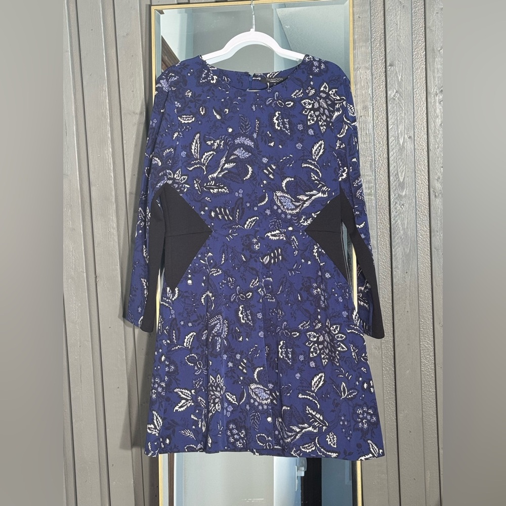 Thakoon Blue and Purple Fit and Flare Dress vest is available for purchase